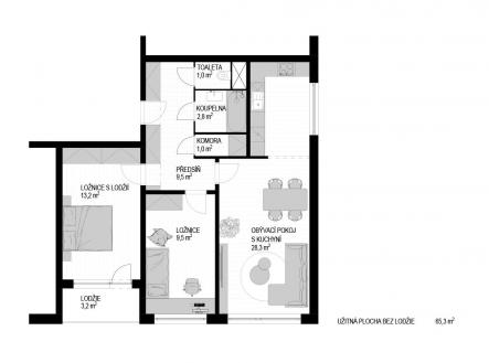 Bez popisku | Prodej bytu, 3+kk, 67 m²
