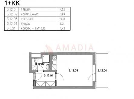 . | Prodej bytu, 1+kk, 27 m²