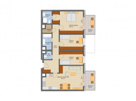 . | Prodej bytu, 4+kk, 113 m²