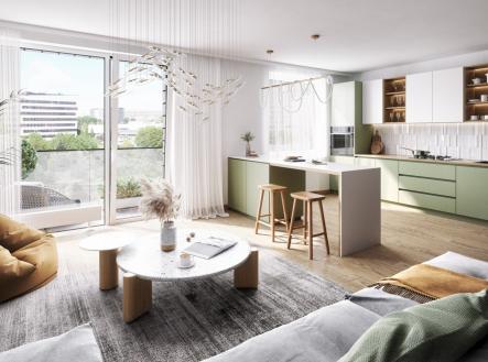 . | Prodej bytu, 2+kk, 43 m²