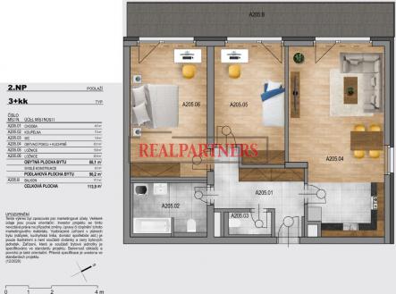 Prodej bytu, 3+kk, 114 m²