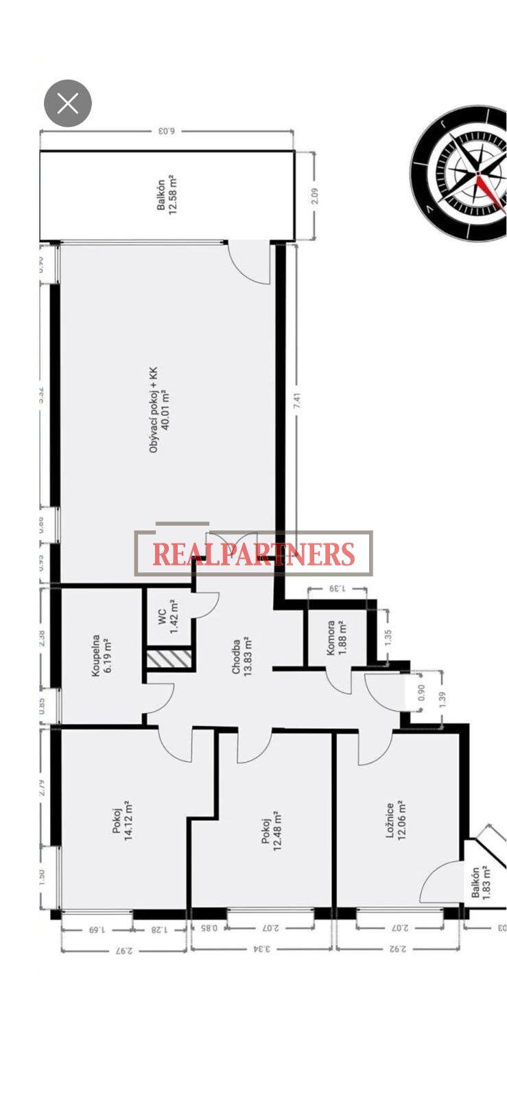 Nabízíme na prodej byt 4+kk o ploše 99m2 + terasa a balkon 11,50m2, na Praze 5 – Stodůlky