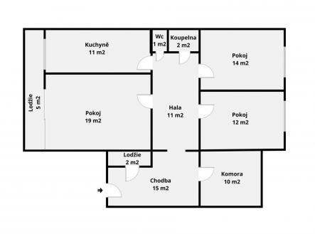 . | Prodej bytu, 3+1, 97 m²