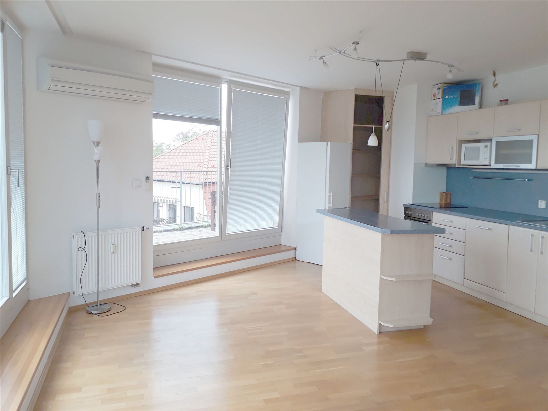 obývací pokoj s kuchyní