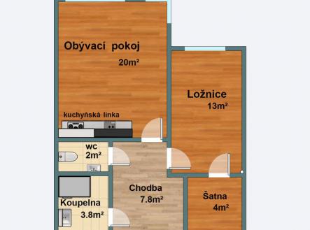 2+kk - plnek.jpg | Prodej bytu, 2+kk, 52 m²