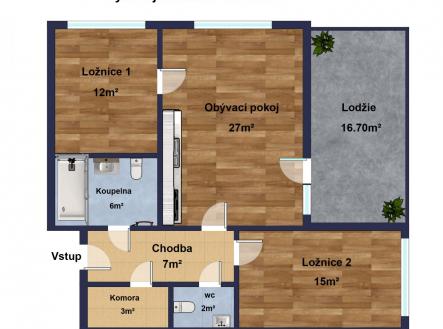 Plánek ve 2D.jpg | Prodej bytu, 3+kk, 94 m²
