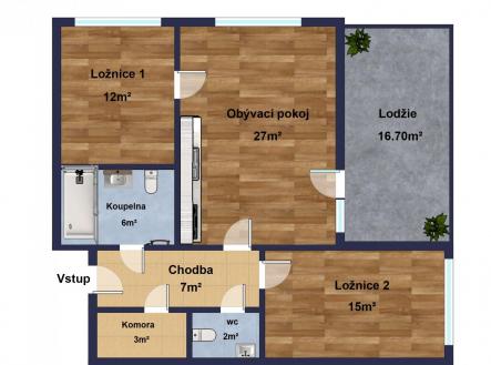 Prodej bytu, 3+kk, 77 m² obrázek