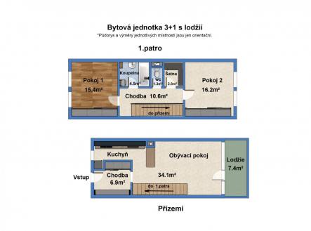 2dd byt Zbraslav planek1.jpg | Prodej bytu, 3+1, 94,6 m²