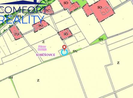 ÚP.jpg | Prodej - pozemek, zemědělská půda, 916 m²