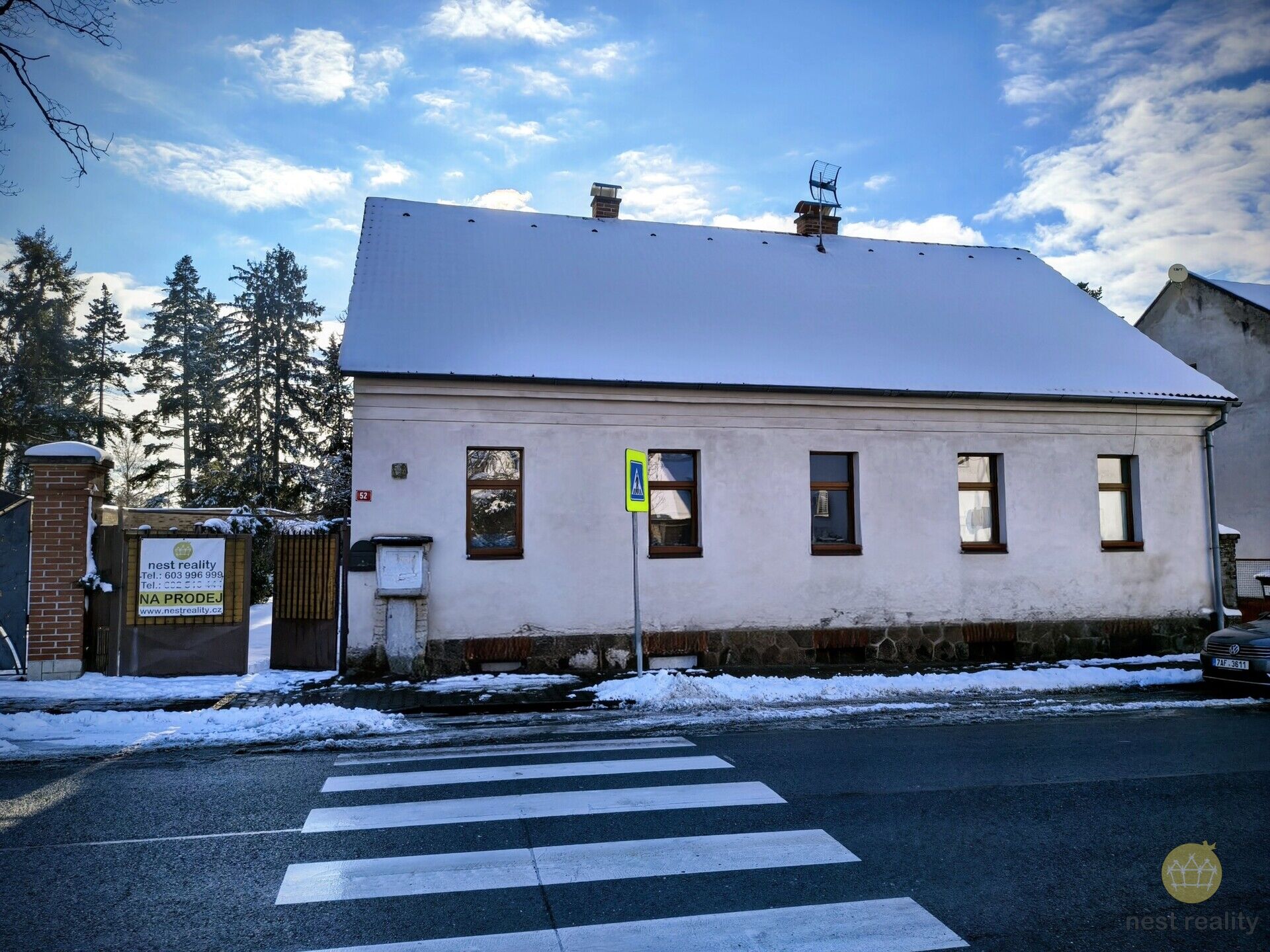 Prodej domu o velikosti 4+1, 130 m2, s pozemkem 656 m2, v obci Velké Popovice, ulice Masarykova.