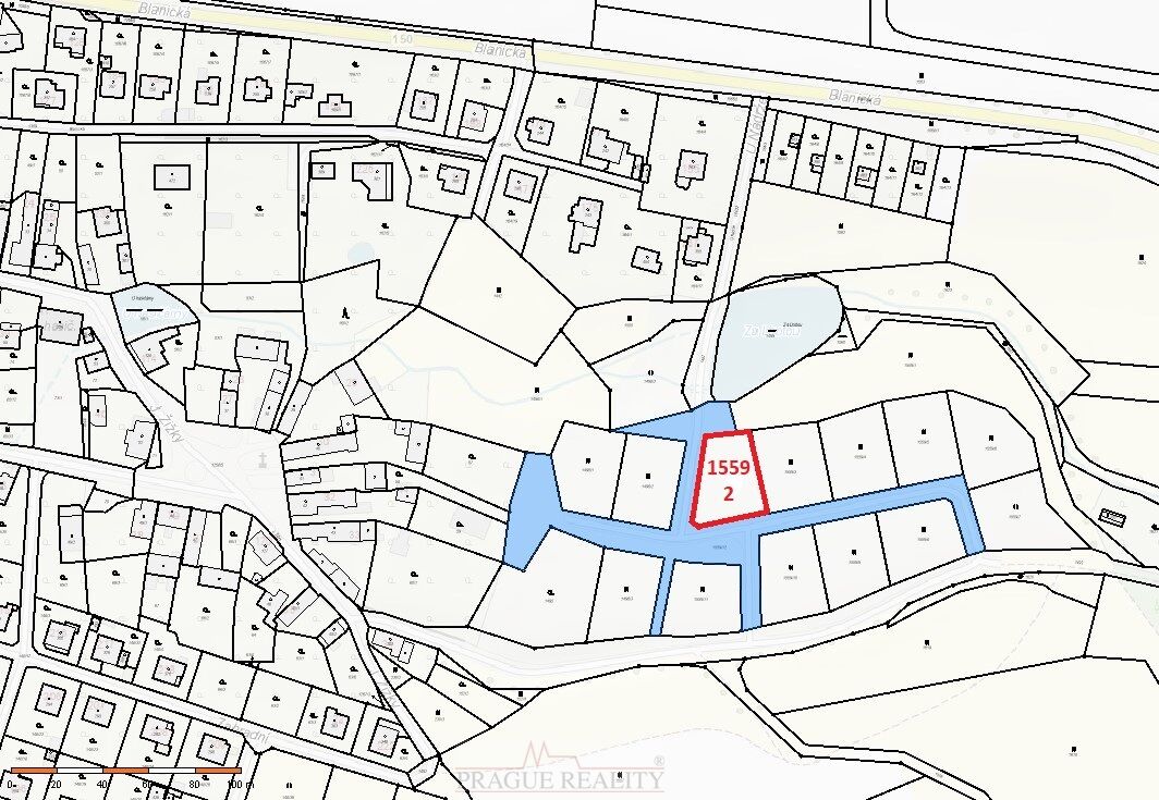 BYDLENÍ POD BLANÍKEM - pozemek 1559/2 - 1.034m2