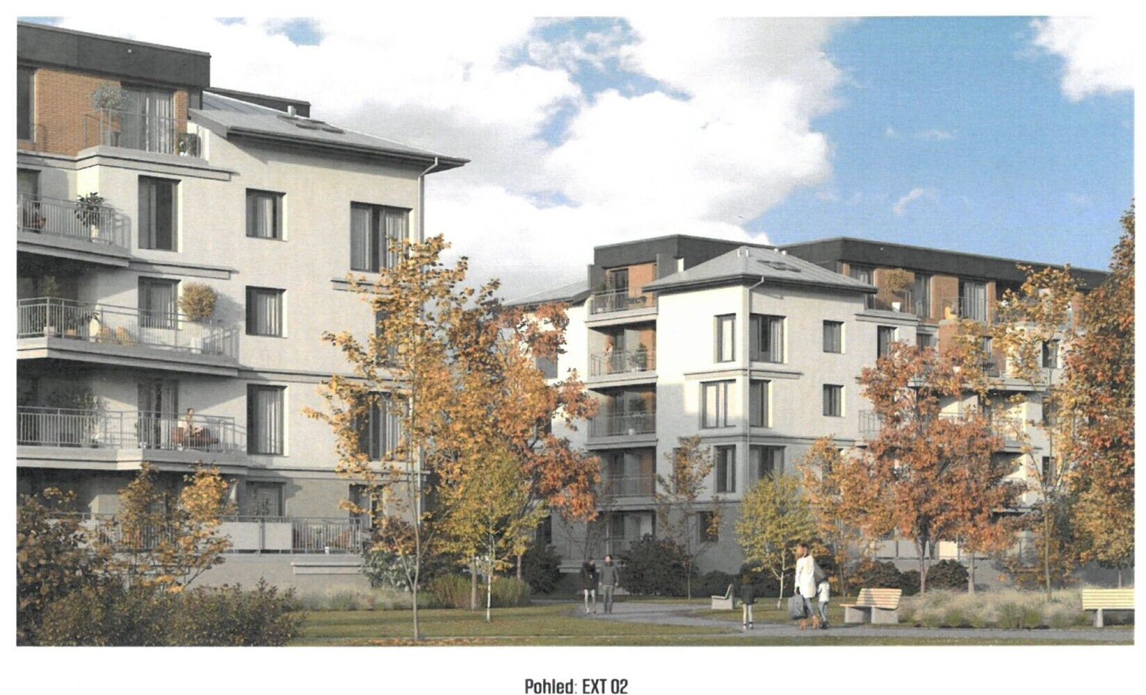 Prodej bytu 2+kk s prostornou terasou, Pardubice, Nové Ohrazenice