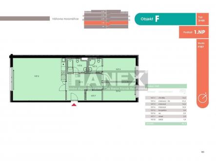 . | Prodej bytu, 3+kk, 95 m²