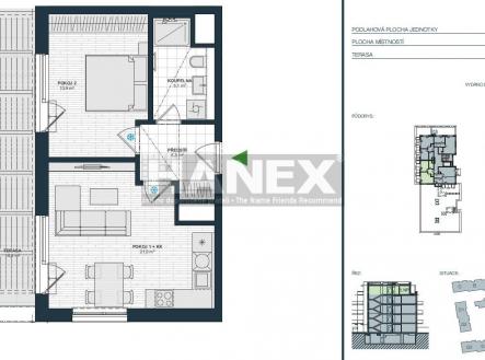 . | Pronájem bytu, 2+kk, 50 m²