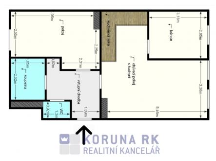 foto: 2 | Pronájem bytu, 3+kk, 64 m²