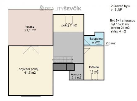 Prodej bytu, 5+1, 156 m²