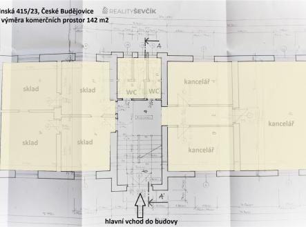 Pronájem - kanceláře, 142 m²