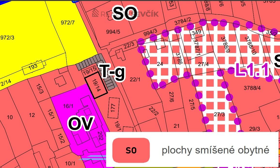 Prodej stavebního pozemku 400 m² – Číměř, okres Jindřichův Hradec