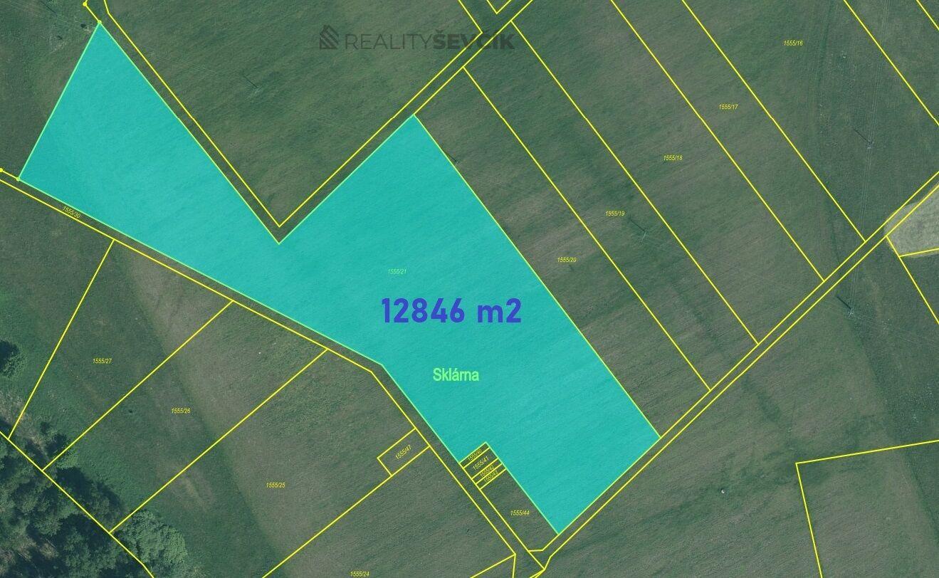 Prodej zemědělské půdy v Chlumu u Třeboně 12846 m2