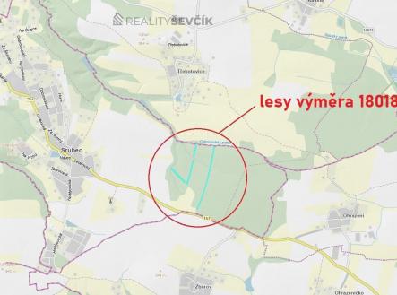 Prodej - pozemek, les, 18 018 m²
