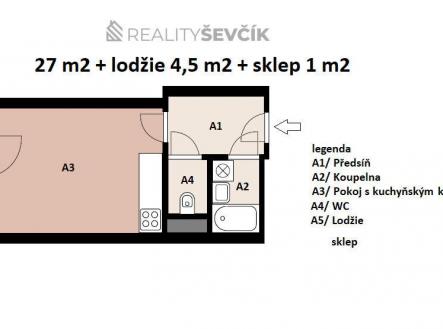 Prodej bytu, 1+kk, 32 m²