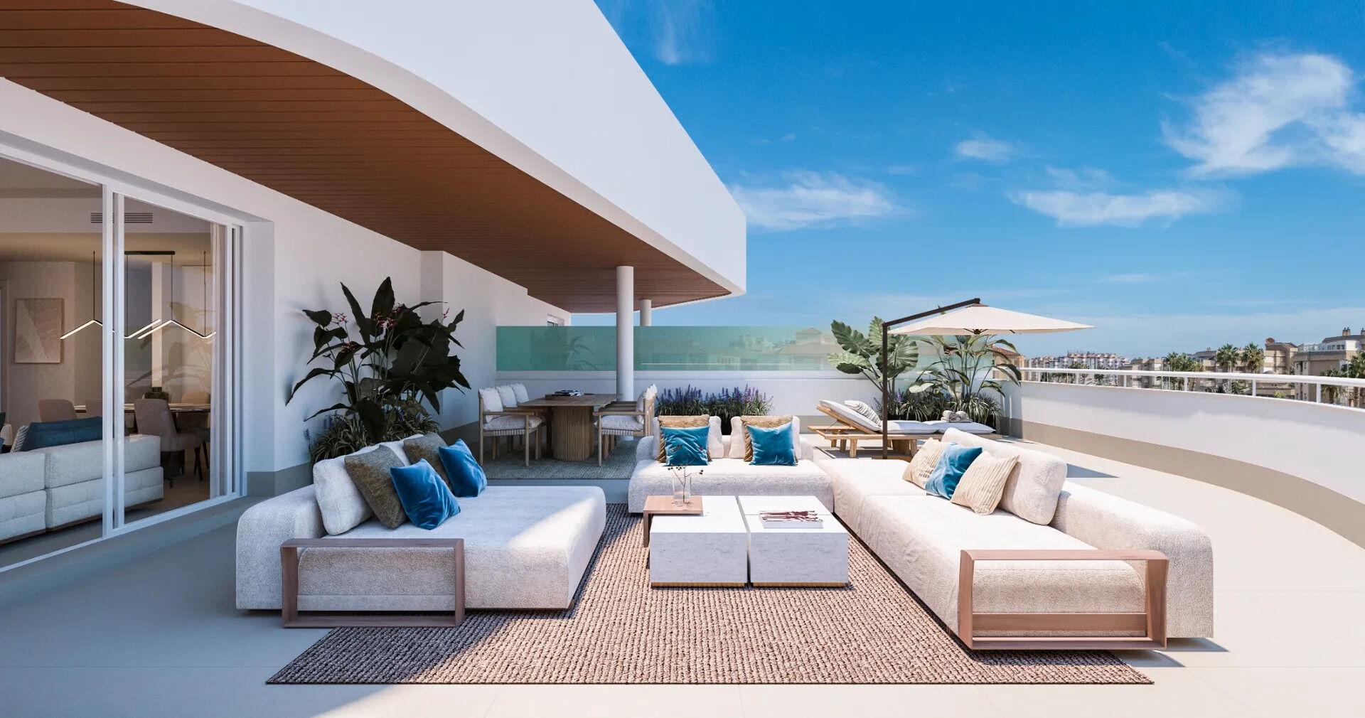 Moderní apartmán 3+kk s terasou a garážovým stáním – Torrox Costa, Costa del Sol