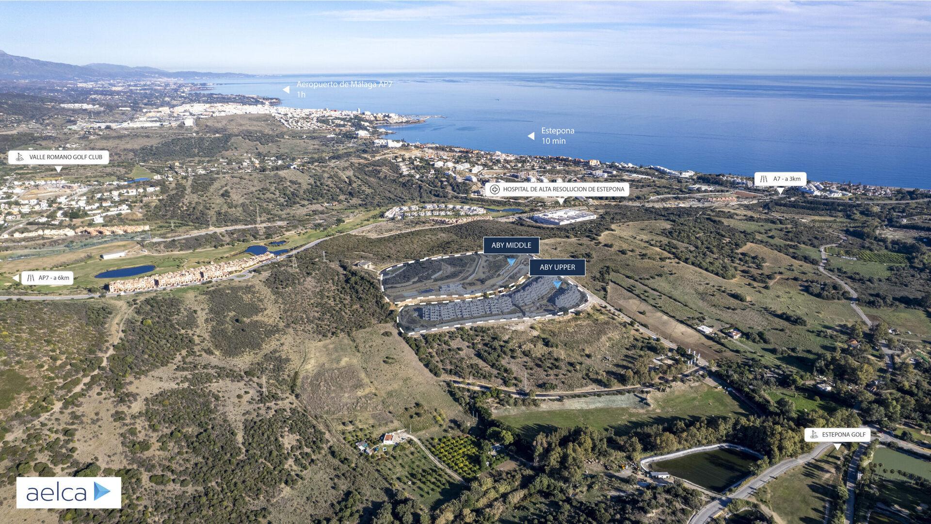 Moderní apartmán 3+kk s předzahrádkou a garážovým stáním, Estepona, Costa del Sol