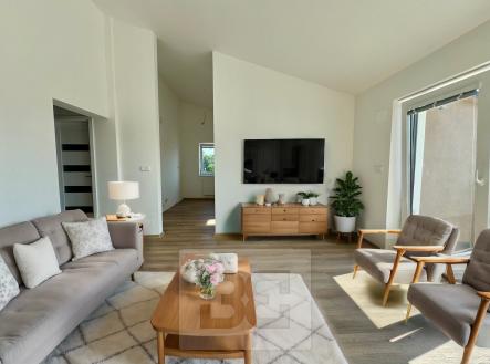 Obývací pokoj2_3+kk | Pronájem bytu, 3+kk, 74 m²