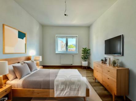Vizualizace ložnice 3+kk | Pronájem bytu, 3+kk, 74 m²