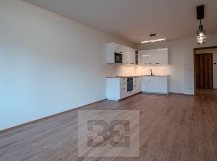 Obývací pokoj s kuchyní | Pronájem bytu, 2+kk, 66 m²
