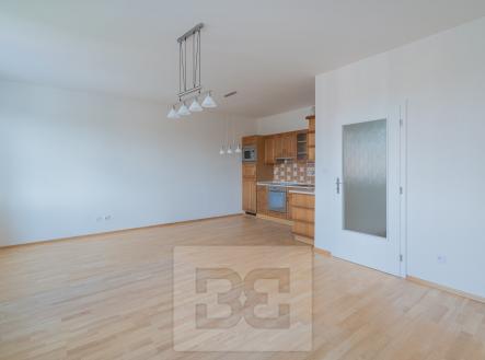 Obývací pokoj s kuchyní | Pronájem bytu, 2+kk, 54 m²