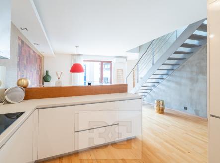 Kuchyň | Pronájem bytu, 3+kk, 110 m²