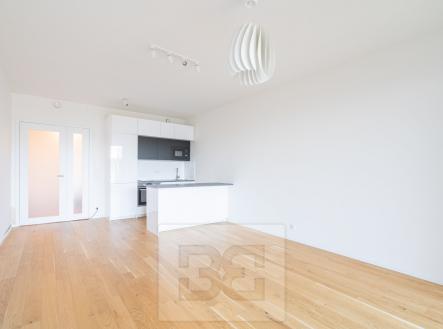 Obývací pokoj s kuchyní | Pronájem bytu, 2+kk, 63 m²