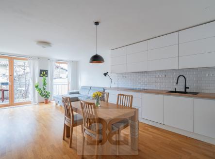 Obývací pokoj s kuchyní | Prodej bytu, 3+kk, 70 m²