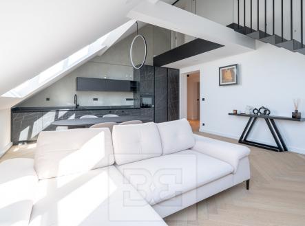 Obývací pokoj | Pronájem bytu, 4+kk, 183 m²