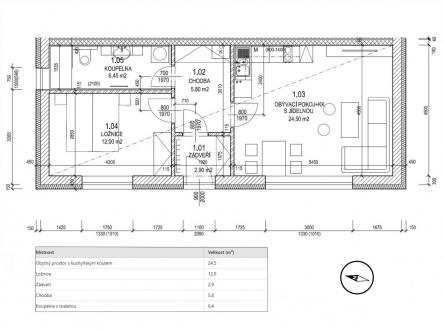 fotografie | Prodej bytu, 2+kk, 52 m²