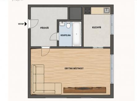 fotografie | Pronájem bytu, 1+1, 30 m²