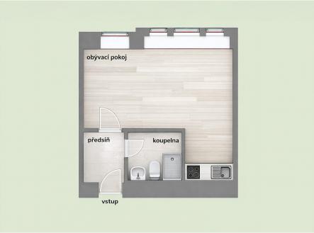 4.jpg | Pronájem bytu, 1+kk, 34 m²