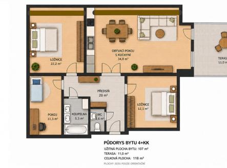 fotografie | Pronájem bytu, 4+kk, 118 m²