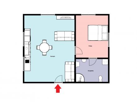 Pronájem bytu, 2+kk, 76 m²