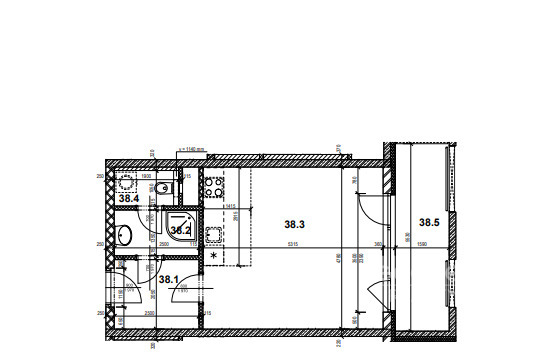 Pronájem bytu 1+kk/L/S/PS, 36 m2, Praha 5 - Zličín, Míšovická