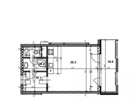 Pronájem bytu, 1+kk, 36 m²