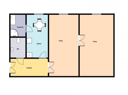 Pronájem - kanceláře, 65 m²