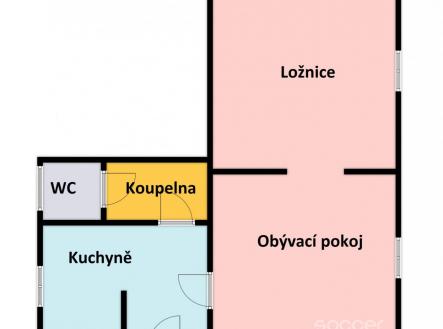 Půdorys | Pronájem - dům/vila, 76 m²