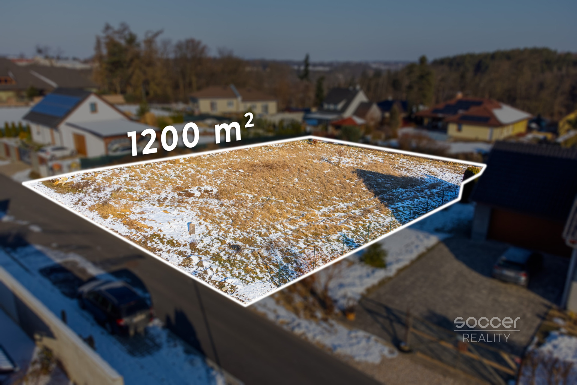 Prodej stavebního pozemku 1200 m² v obci Písková Lhota okres Mladá Boleslav.