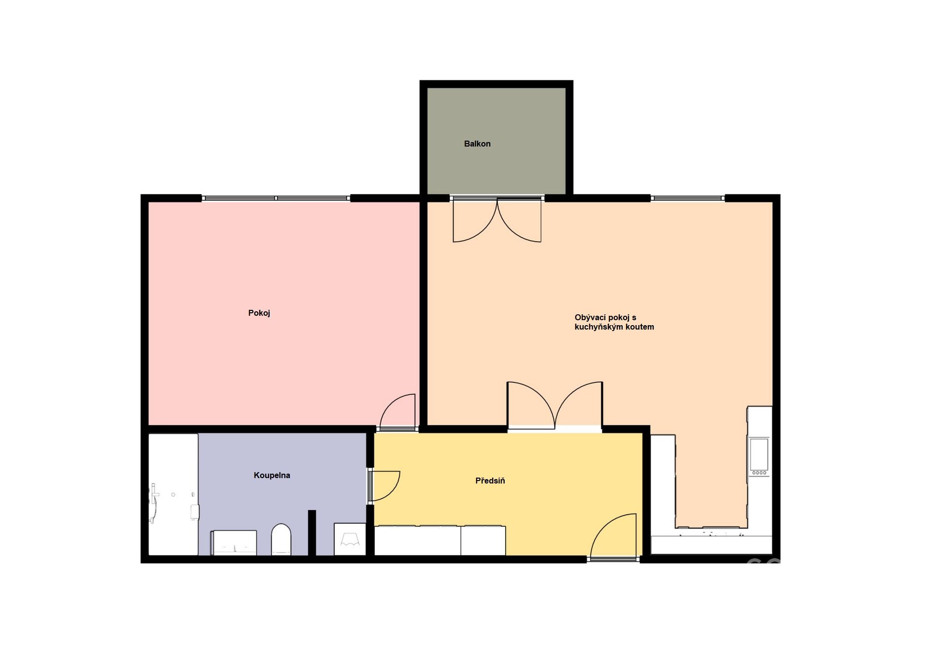 Pronájem bytu 2+kk/B/S/PS, 75 m2, Praha 6 - Vokovice, ul. Tibetská.