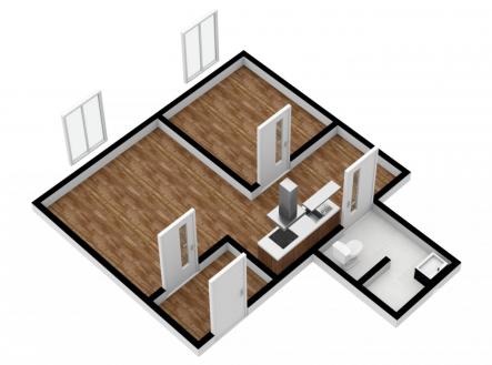 Pronájem bytu, 2+kk, 33 m² obrázek