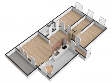 Pronájem bytu, 4+1, 80 m²