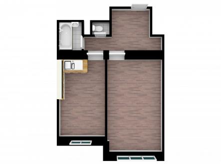Pronájem bytu, 2+kk, 50 m²