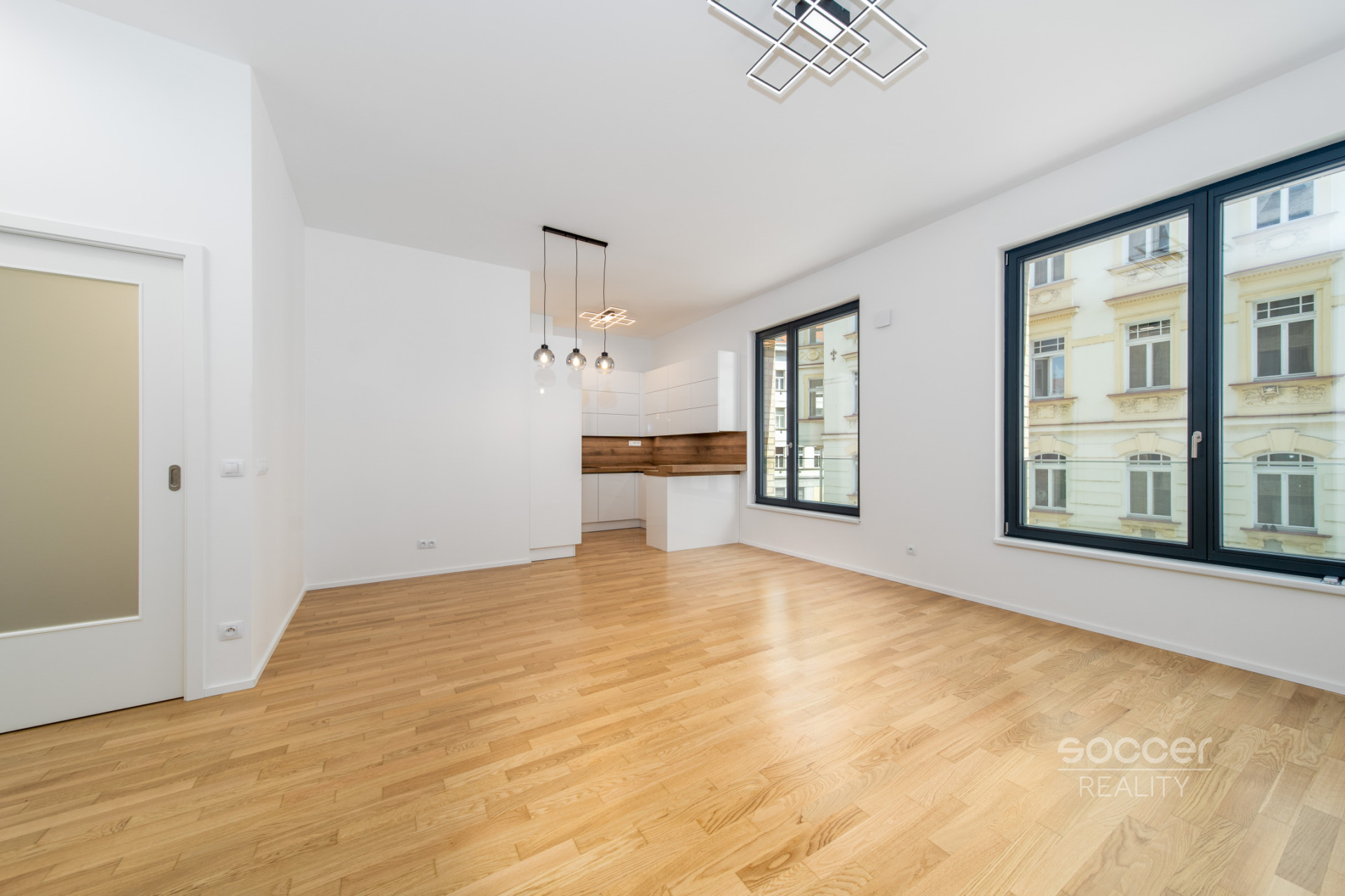 Nový byt 2+kk + sklep + garážové stání, ulice Krásova, Praha 3